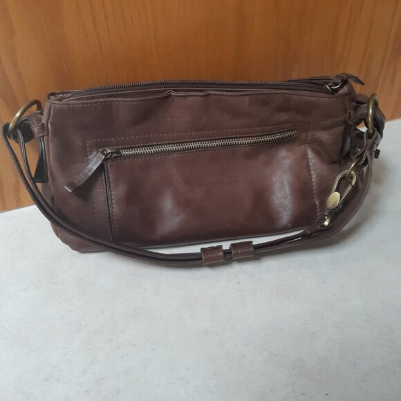 Brown soft genuine leather convertible Derek Alexander bag - Picture 2 of 14